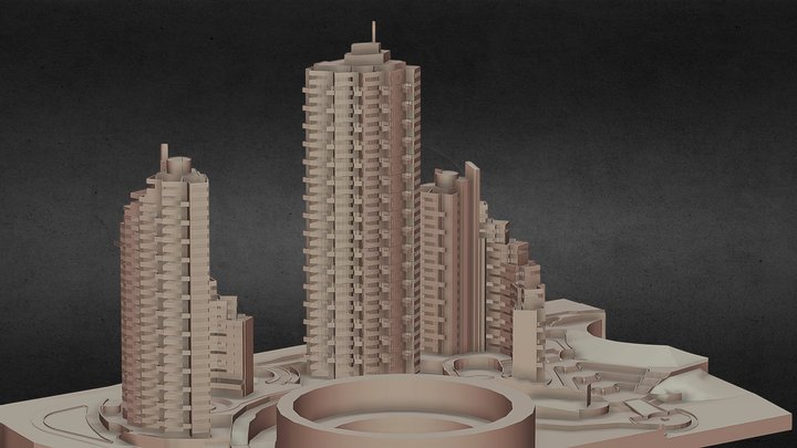 TORRES+DEL+PARQUE -FACHADAS 3D Model