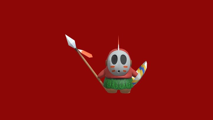 Super Mario - Spear Guy – Kostenloses 3D-Modell STL
