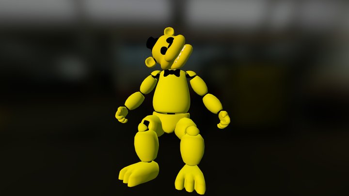 Golden Freddy 3D Model