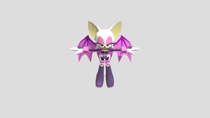 Sonic Heroes 3D Model Rouge The Bat 3D Model