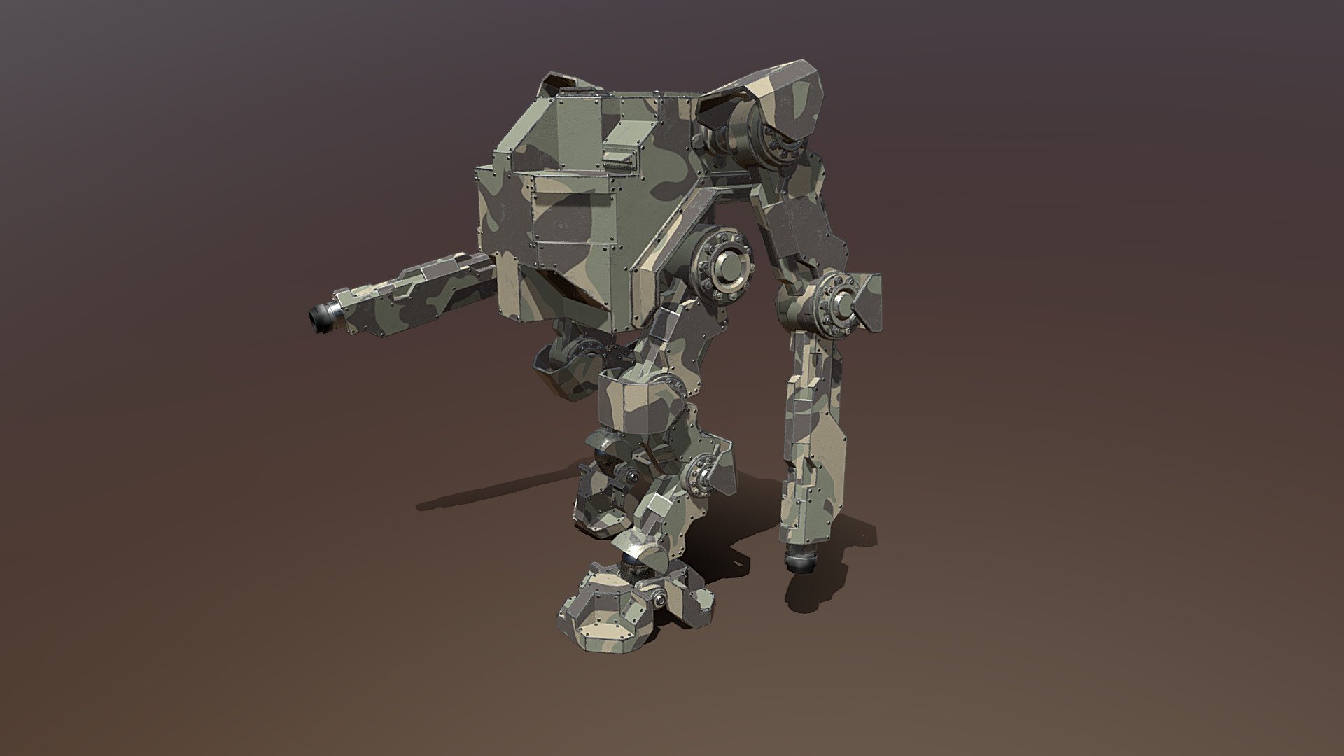 Mech 05 - Defender - 3d Model By Jangbrao [c784edf] - Sketchfab