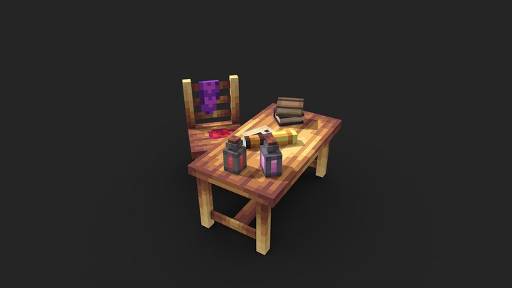 [ MODEL ] Table / Chair 3D Model