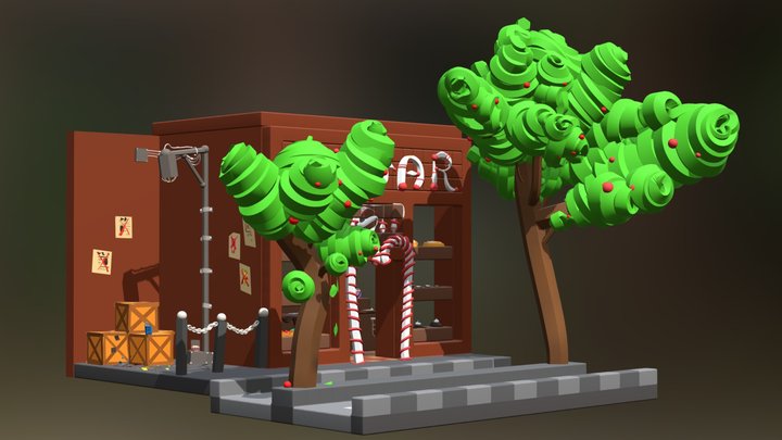 candy shop sugar 3D Model