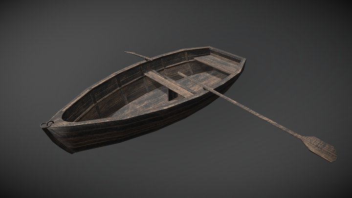 Boat with Paddles