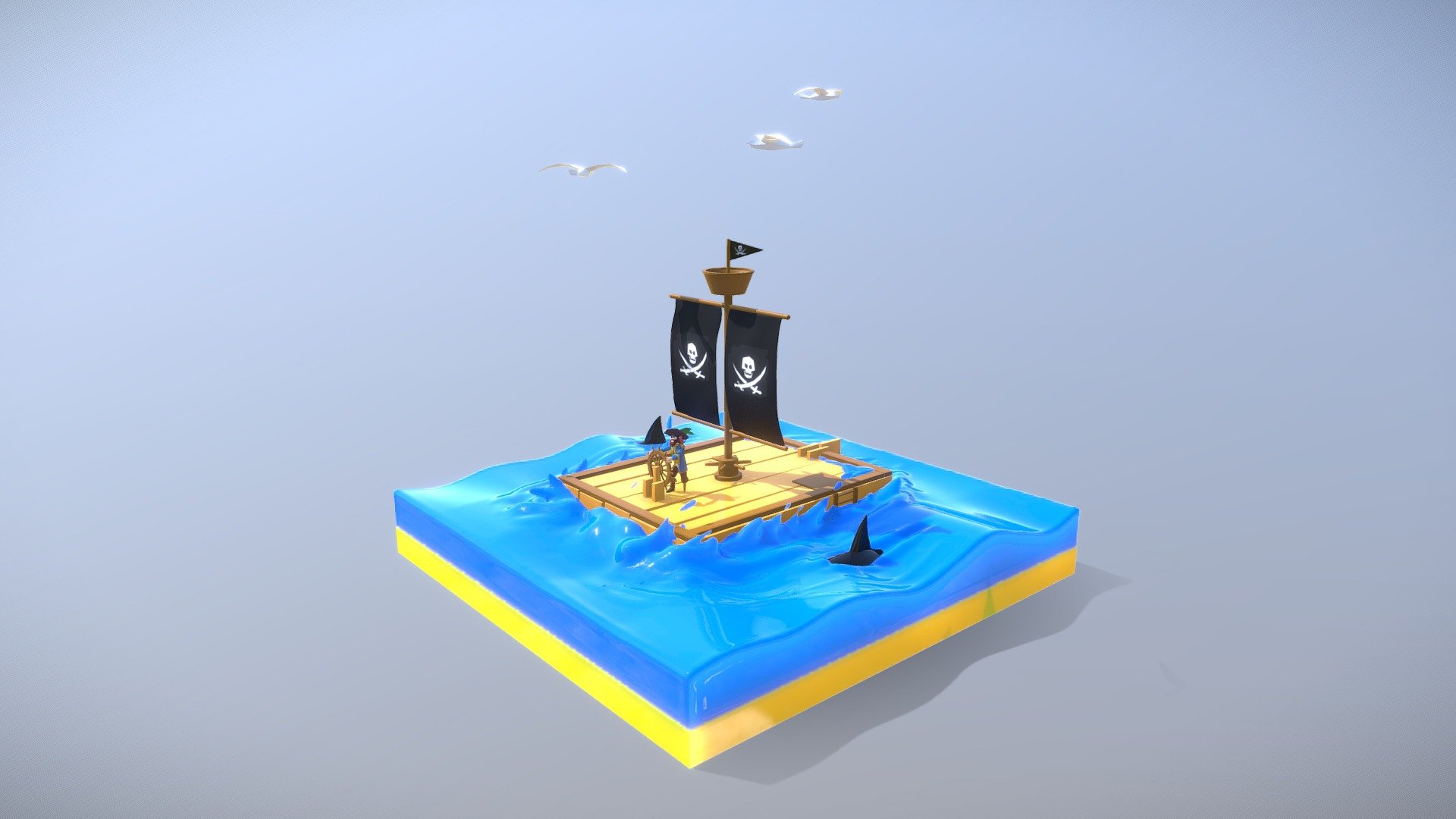 Little Pirate - Download Free 3D model by gokceg [c785e0d] - Sketchfab