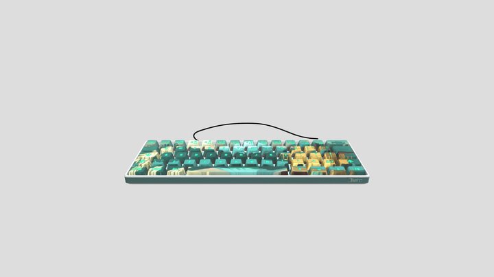 RGB 60% Keyboard 3D Model