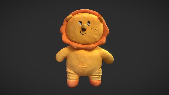Stuffed Lion 3D Model