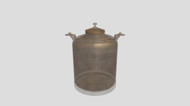 Antique Brass Domestic Storage Jar