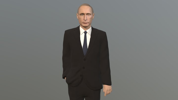 Vladimir Putin for full color 3D printing 3D Model
