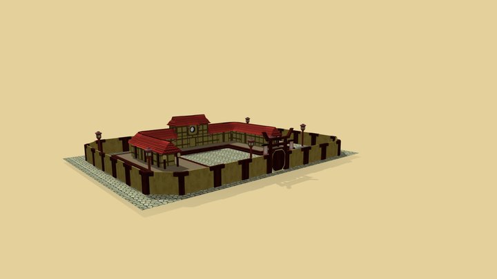 Monastery - Modular Set 3D Model