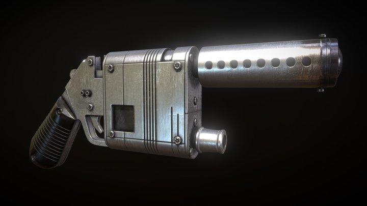 Rey's Blaster 3D Model