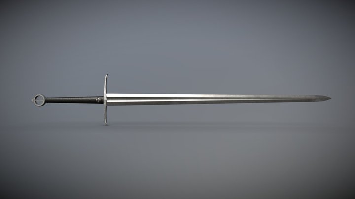 Templar Long Sword 3D Model