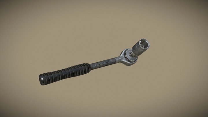 Socket Wrench 3D Model