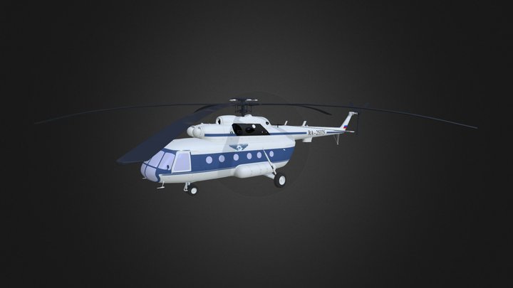 Mi-8T 3D Model
