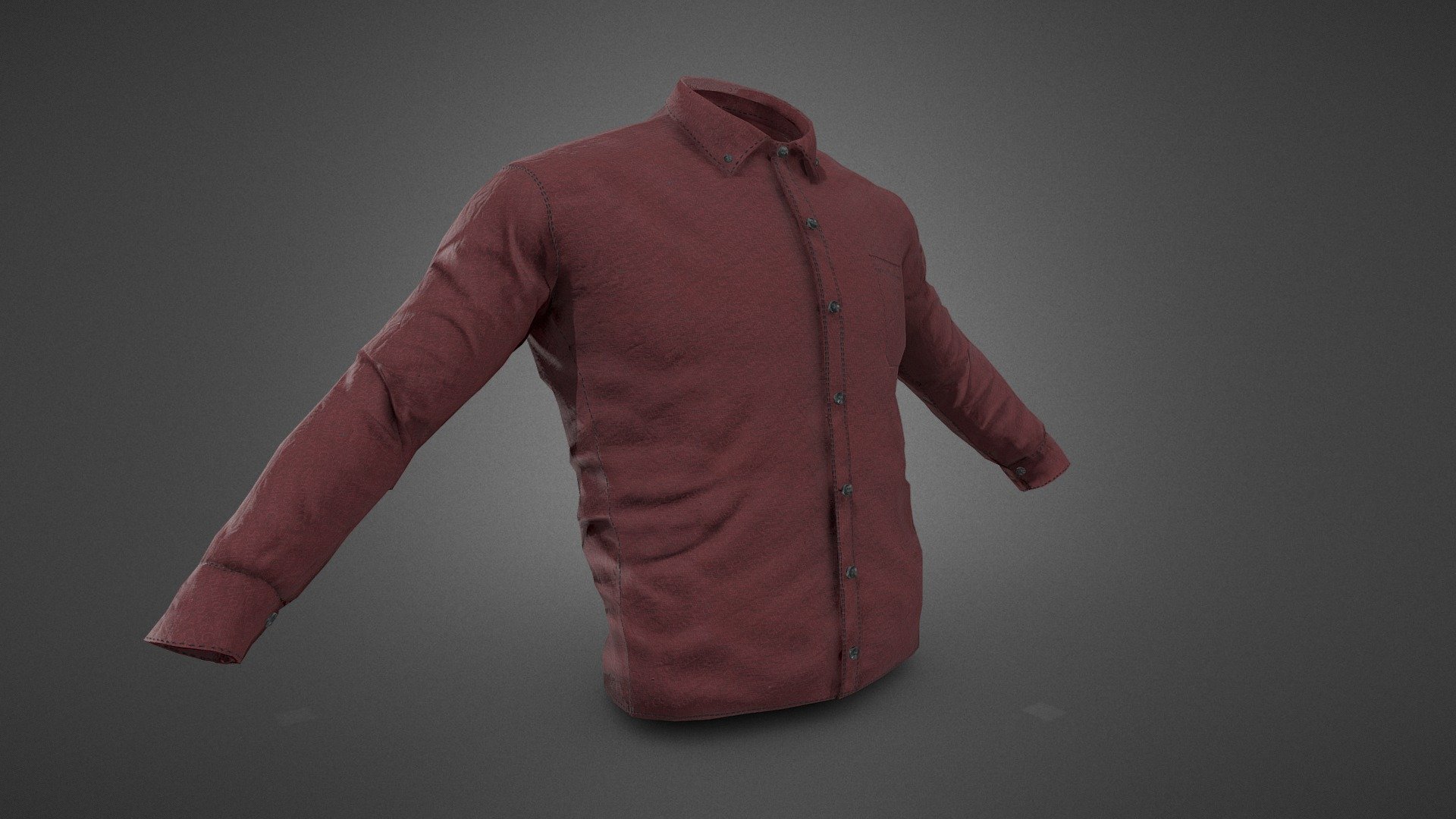 Red Shirt - Buy Royalty Free 3D model by CG StudioX (@CG_StudioX ...
