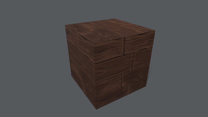 Wood_Cube 3D Model