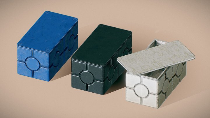 Sci-Fi Crates / Star Wars Crates 3D Model