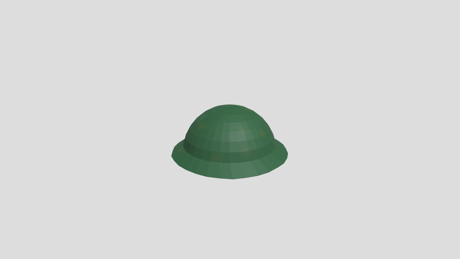 British World War 1 Tommy Helmet - Low Poly