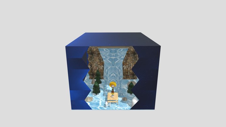 Escena del principito 3D Model
