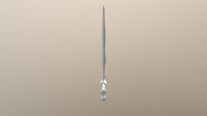 Sword 01 UV 3D Model
