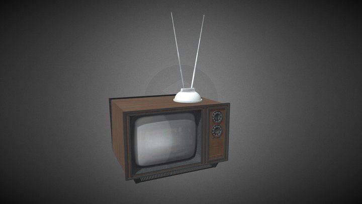 Retro_TV 3D Model