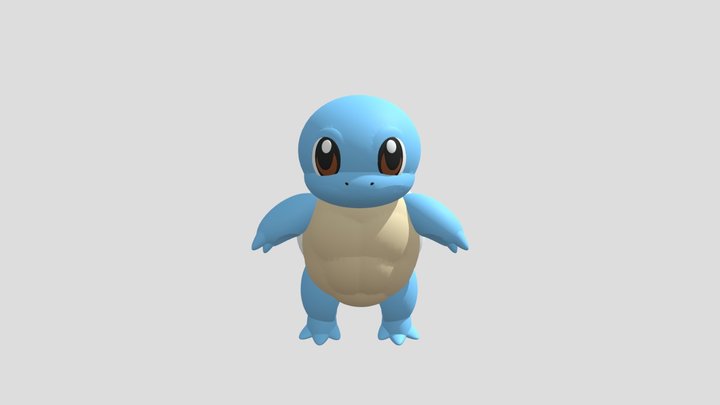 GGUCCION Final Project, Squirtle 3D Model