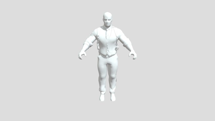 Golden Codm Male 3D Model