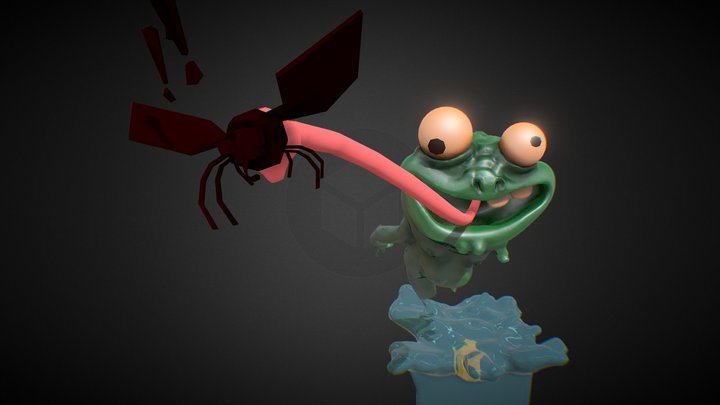 Day14 Flexing tongue 3D Model