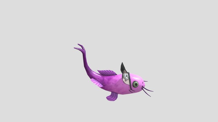 Neko Fish 3D Model