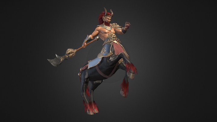 Centaur Warrior - Game Res 3D Model