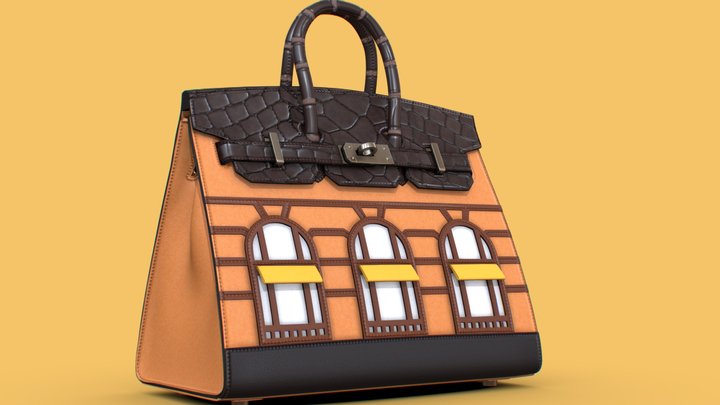 Hermes Birkin Hand Bag 3D Model