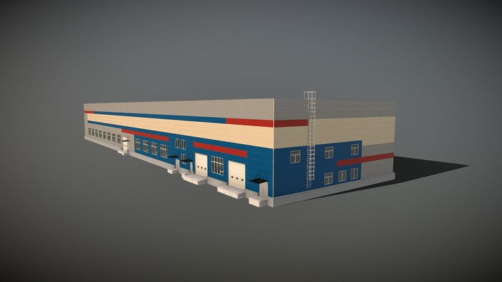 Производственный корпус 3D Model