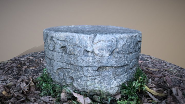 Mayan Rock 3D Model