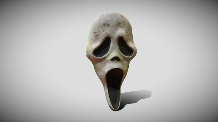 Low Poly GhostFace Mask (Scream VI) 3D Model