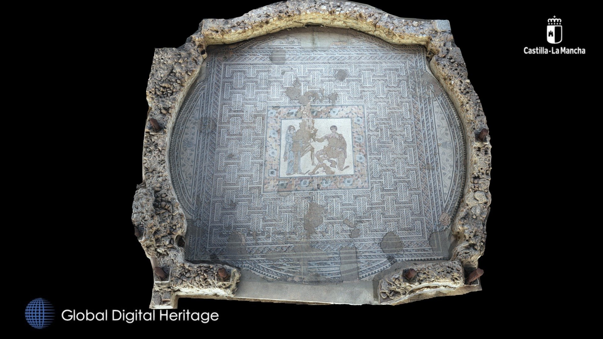 Carranque Mosaic of Briseis and Achilles