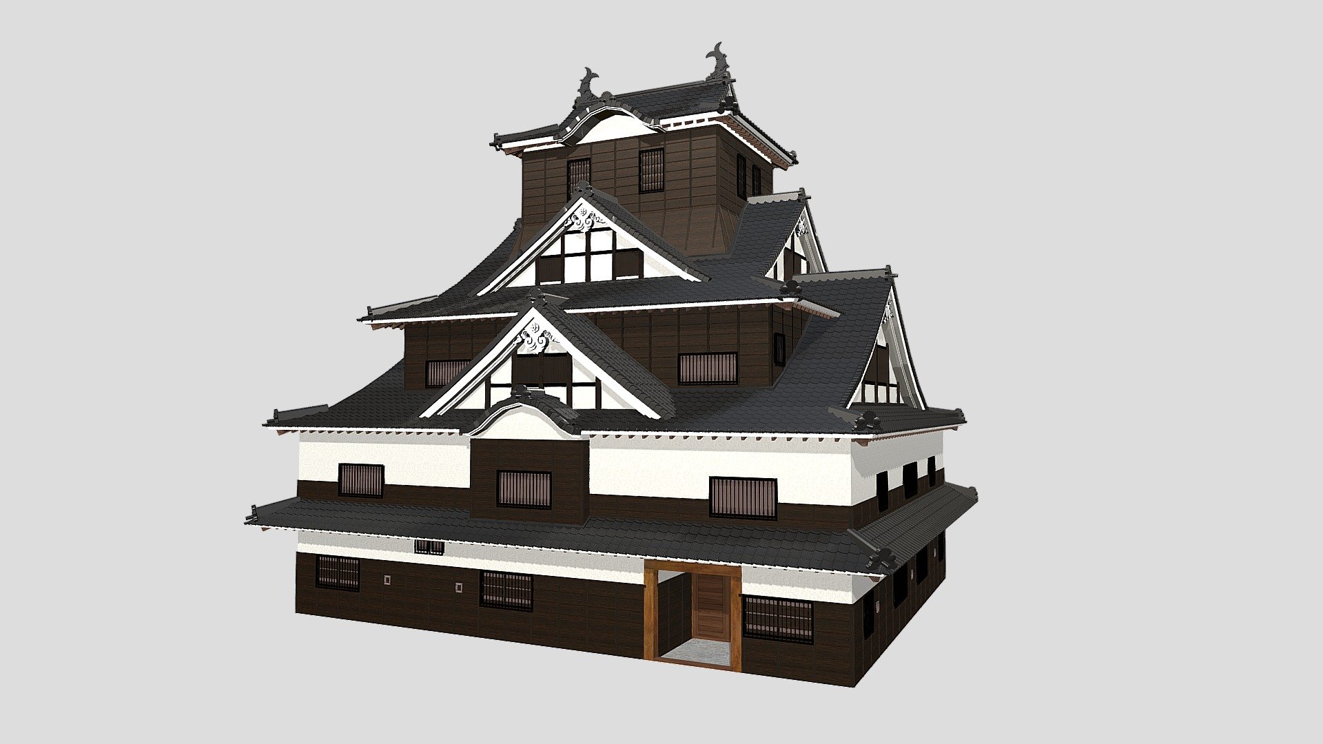 米子城・天守（Yonago Castle） - Download Free 3D model by