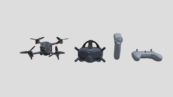 DJI_FPV_Combo_fbx 3D Model