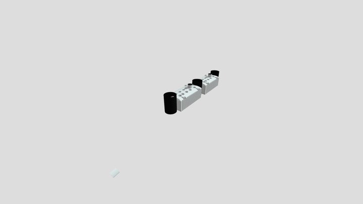5025 Gallon Tank Array 3D Model