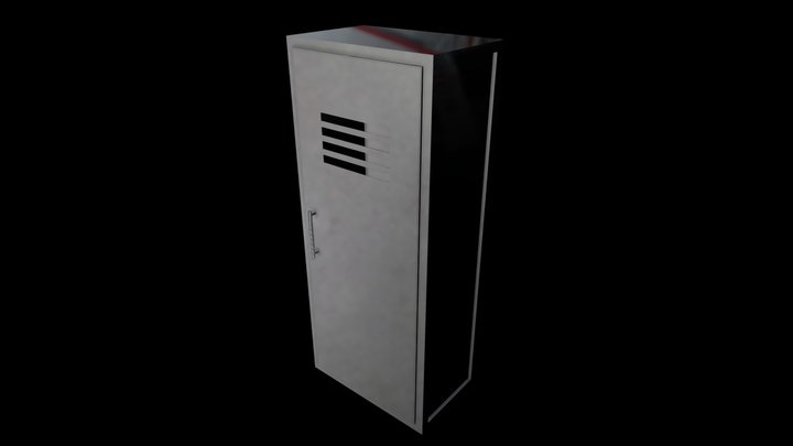 Locker (rough texture) 3D Model