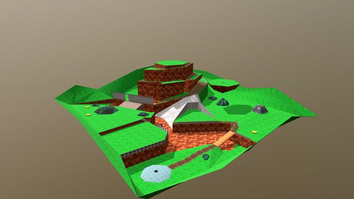 Bob-omb Battlefeild 3D Model