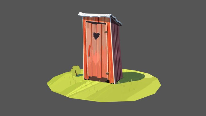 Outdoor wc 3D Model