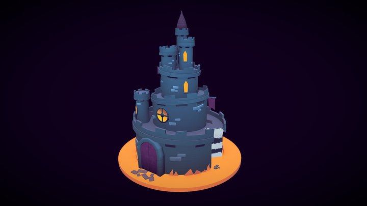 Castle Cake - Stylized 3D Model