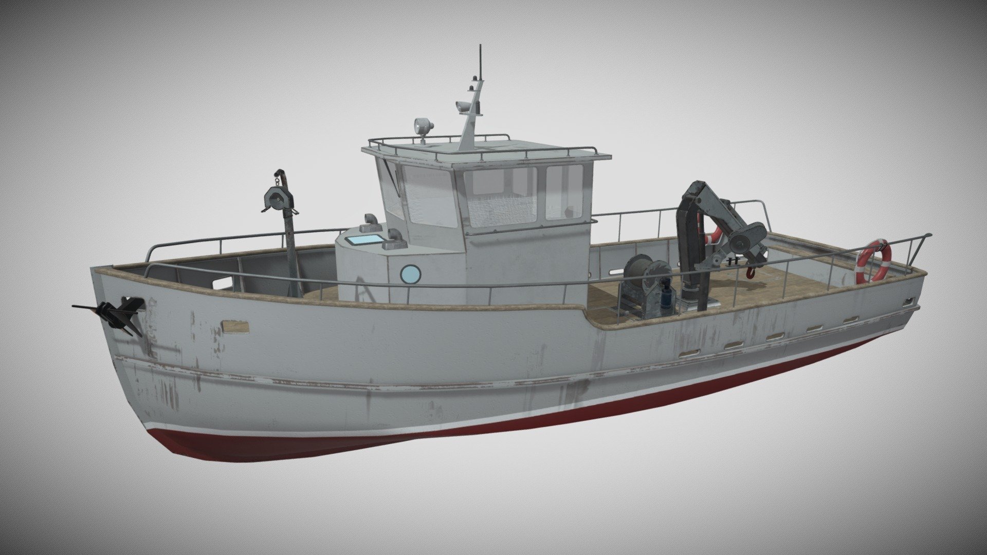 Fishing boat - water vehicle - Buy Royalty Free 3D model by Mixall ...