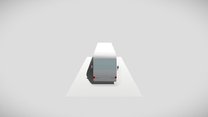 Taxi-Bus 3D Model
