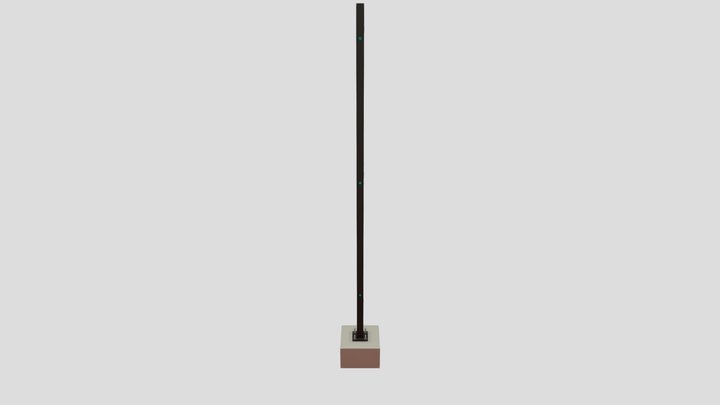 Coluna De Canto 3D Model