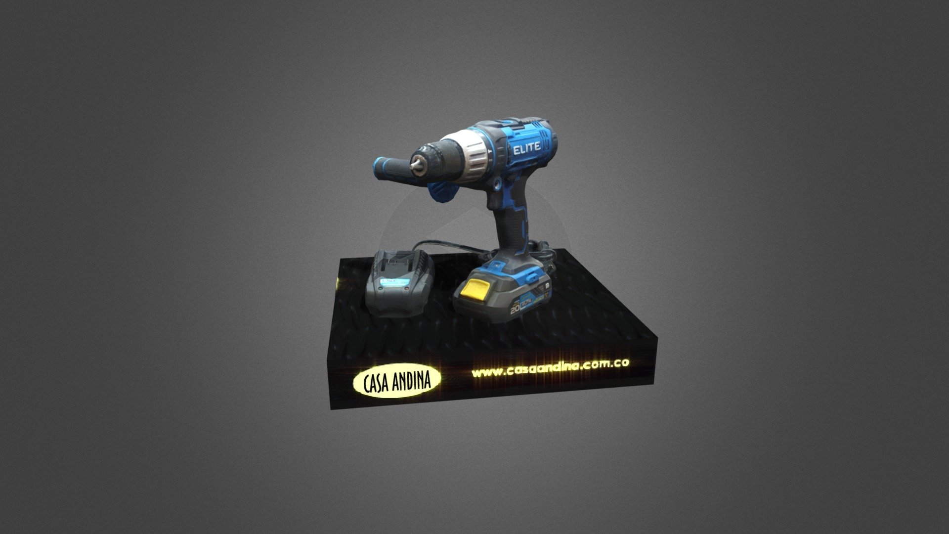 Taladro Inalambrico 1/2 20V Elite XID19 — Sketchfab embed 3D viewer