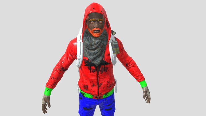 Aidan. Free Character, from TWD. High polly 3D Model