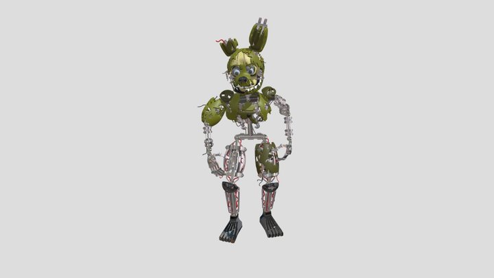 Withered Springtrap 3D Model