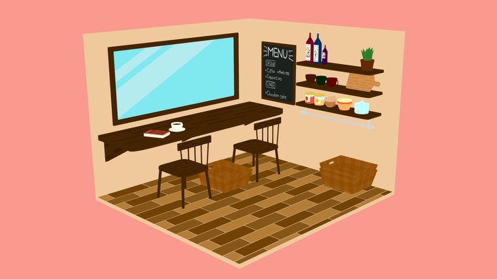 Afternoon Cafe 3D Model
