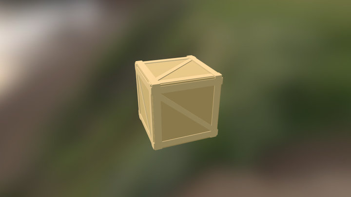 Box, Low Poly 3D Model